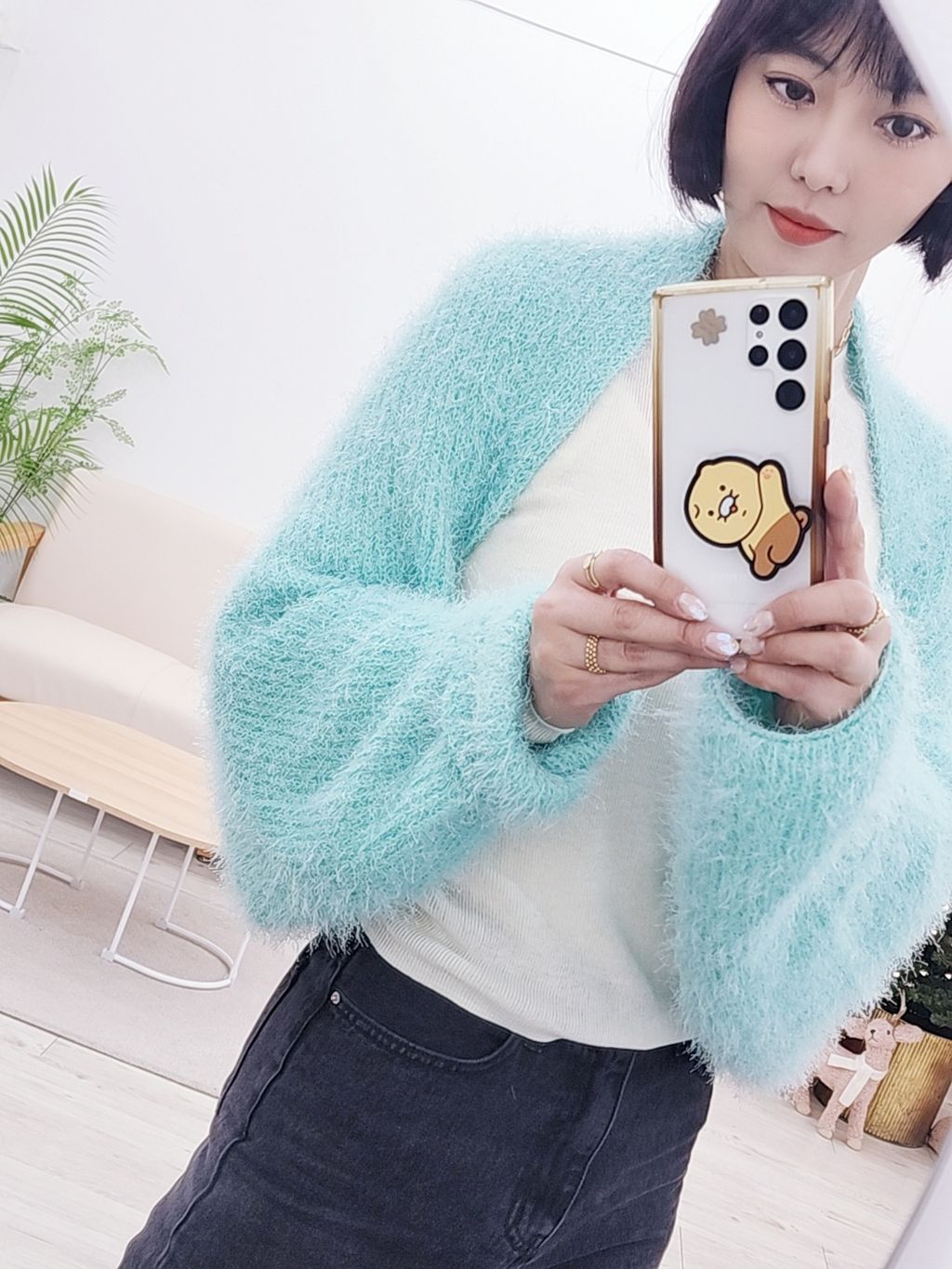 솔잎가오리 숄가디건 3