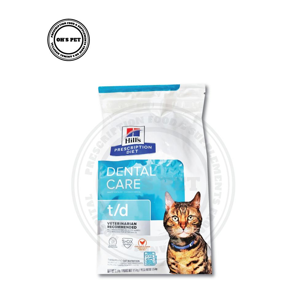 [N_P a y가능]힐스 캣 t/d 1.5kg (td 티디 치아관리 고양이 처방사료)