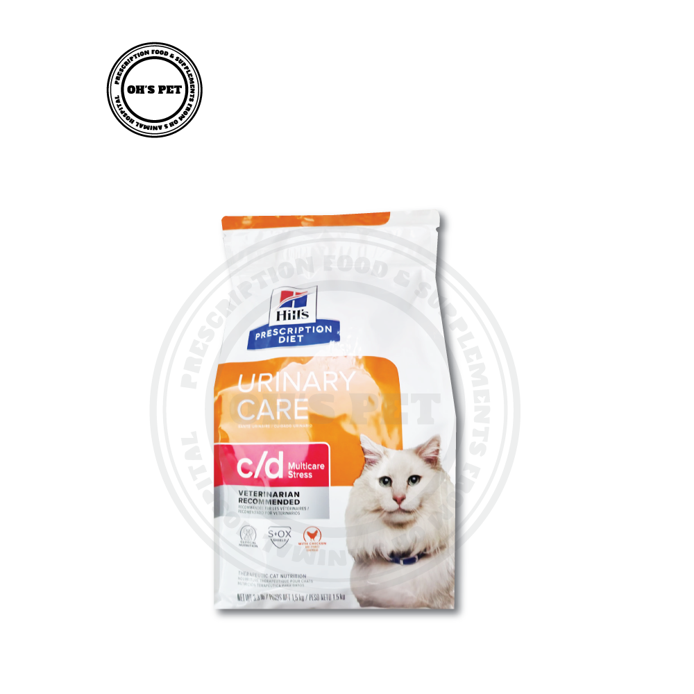[N_P a y가능]힐스 캣 c/d+ stress 1.5kg/1.81kg (cd stress 씨디 스트레스 고양이 결석 요로계 질환 처방사료) 1