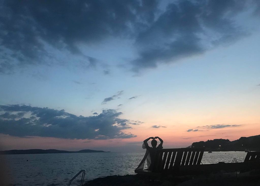 로맨틱 노을